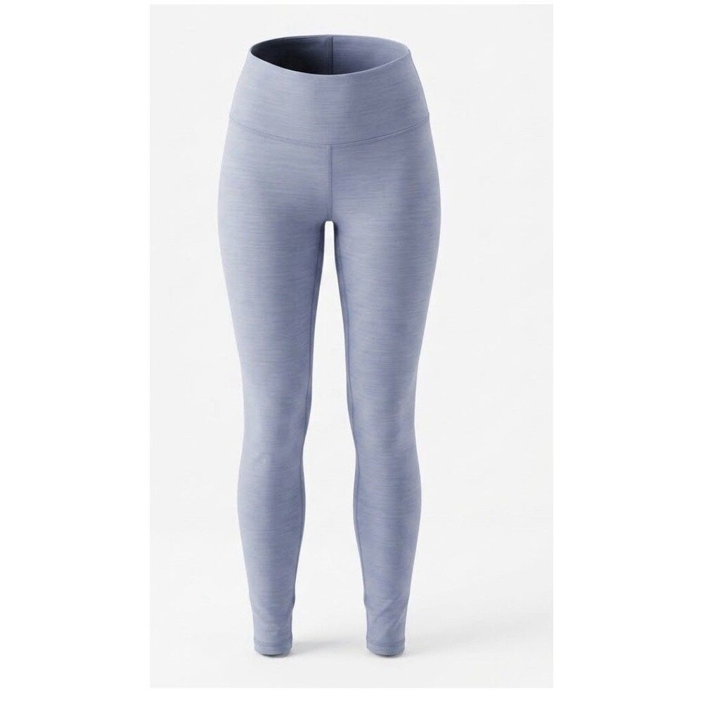 Old Navy PowerPress Leggings Small Blue Cropped Yoga Pilates Ankle Icy Blue